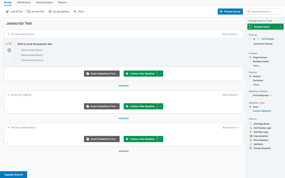 How to add the Qualtrics snippet to a Sticky experiment
